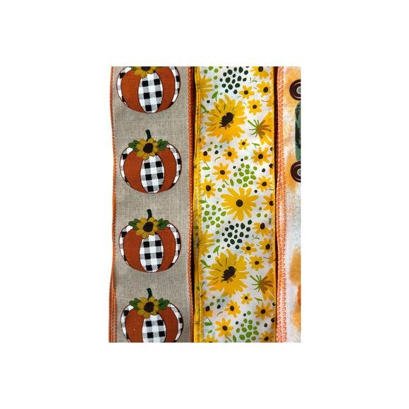 Red Truck Fall Wreath Kit "Welcome Autumn" Acorn Sign Pumpkin, Truck, Sunflower - Picture 4 of 5